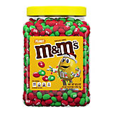 M&M's Holiday Mix Candy Bulk Jar, Peanut Chocolate Candy, 62 oz.