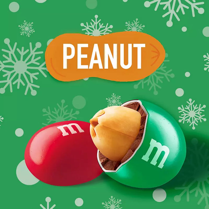 M&M's Holiday Mix Candy Bulk Jar, Peanut Chocolate Candy, 62 oz.