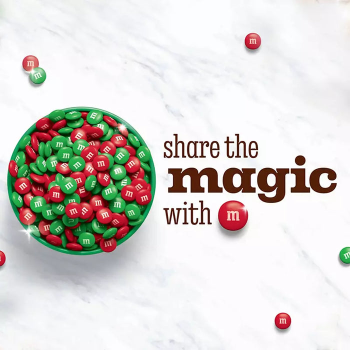 M&M's Red and Green Milk Chocolate Christmas Candy, 62 oz.