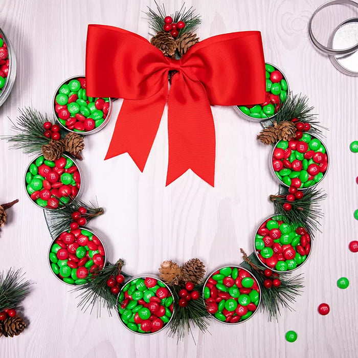 M&M's Red and Green Milk Chocolate Christmas Candy, 62 oz.