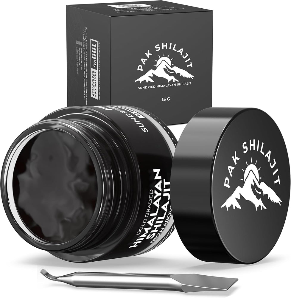Gold Graded Himalayan Shilajit Resin (15g) – Purified Organic, Rich in Fulvic & Humic Acids, Sourced from 17,000+ FT Altitude
