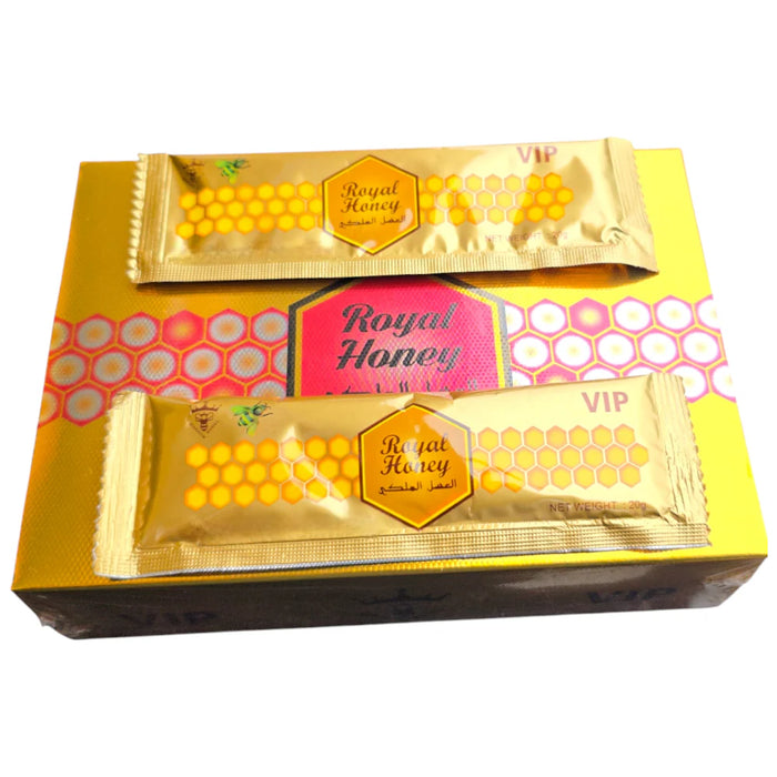 Royal Honey VIP-Halal – 12 Sachets x 20g | Premium Natural Energy Booster for Men