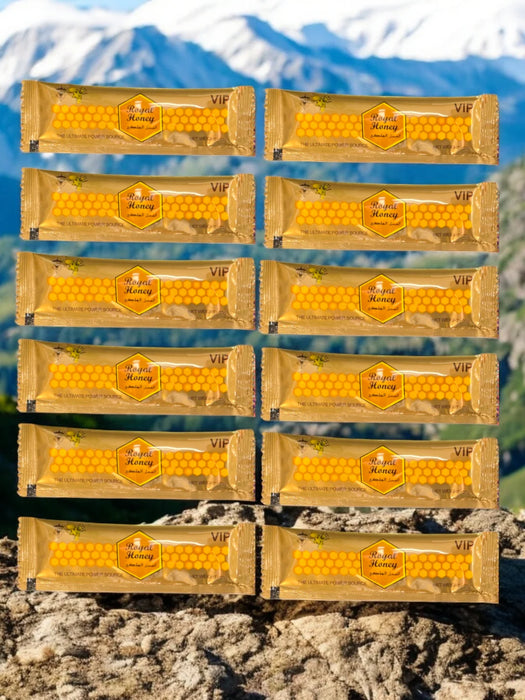 Royal Honey VIP-Halal – 12 Sachets x 20g | Premium Natural Energy Booster for Men