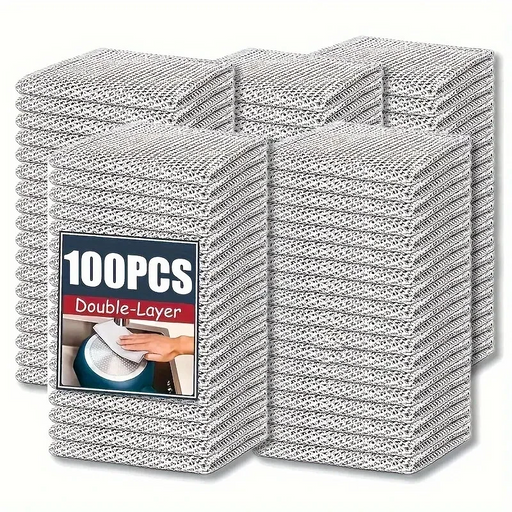 10pcs Non Scratch Wire Dishcloth Multipurpose Dishwashing Rag