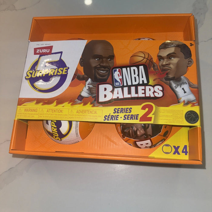 5 Surprise NBA Ballers Series 2 Official Mystery Collectible Capsule 4 pk